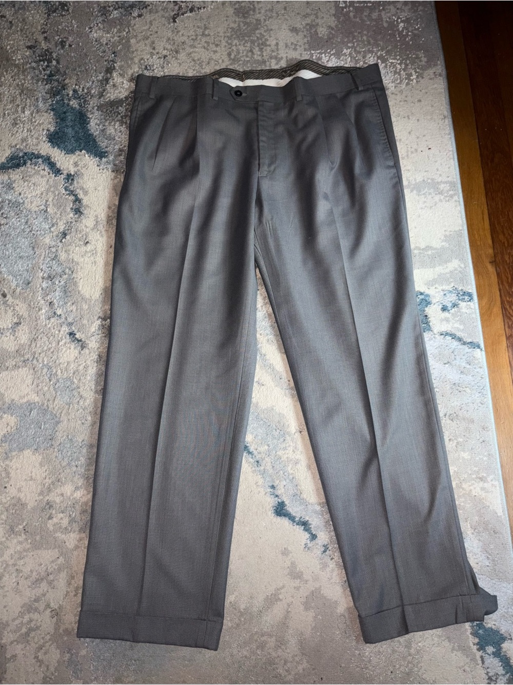 Ralph Lauren White Dress Pants with Dark Green Label 40x30